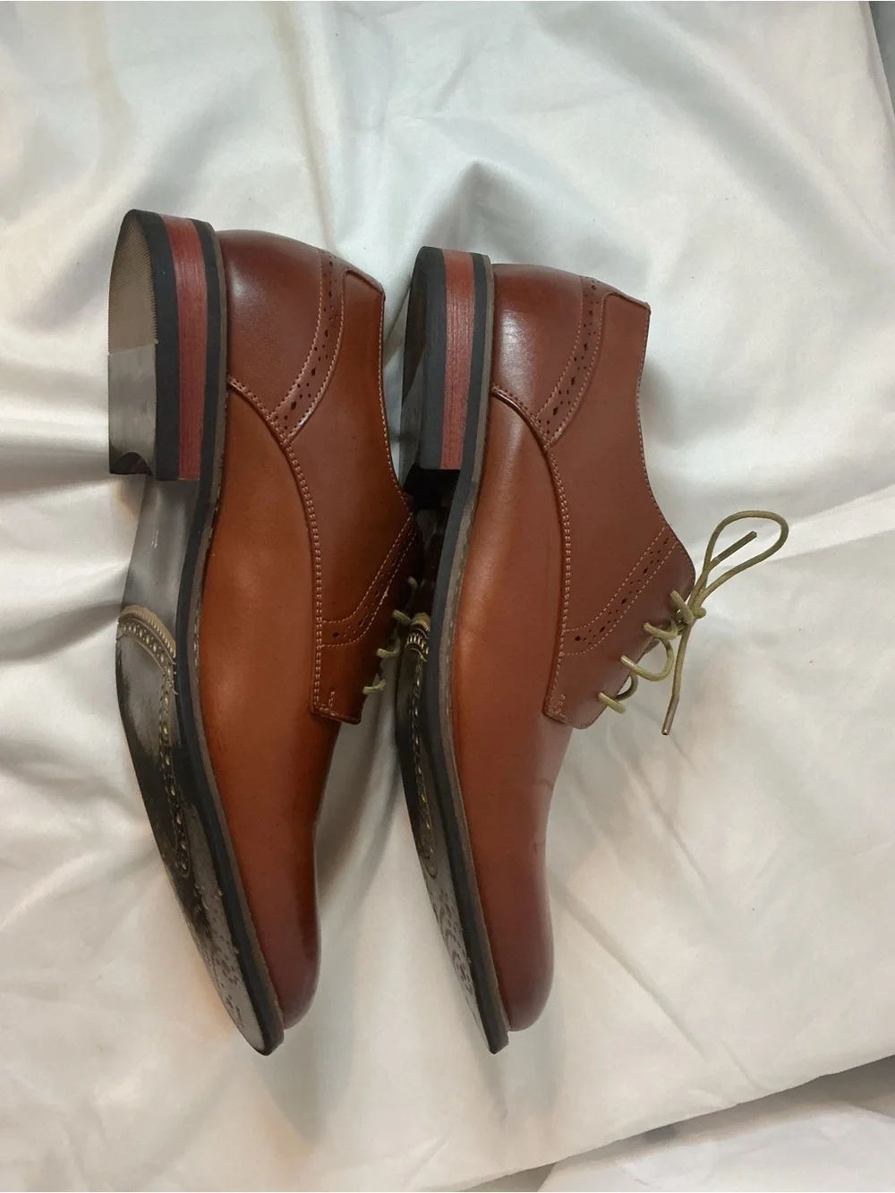 Bruno Marc PRINCE-16 Brown Oxford Derby Dress Shoes Men’s Size 11